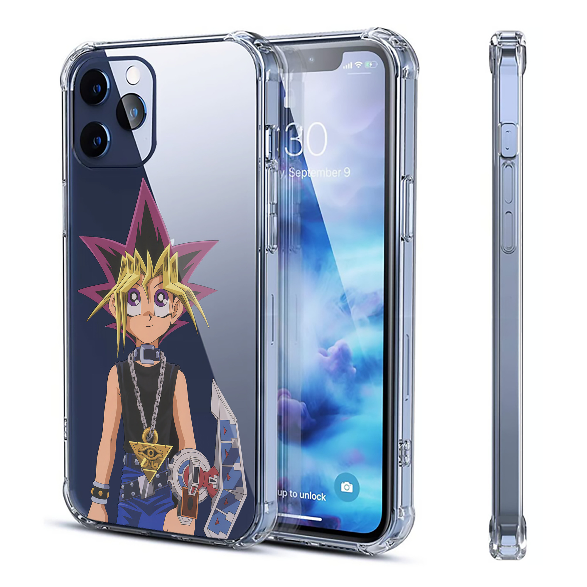 （画像用） 遊☆戯☆王 Yu-Gi-Oh! 【iPhone 12シリーズ対応】透明スマホケース（クリアソフトケース）